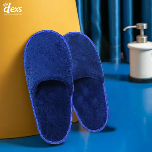 Fluffy Bedroom Slippers | Blue