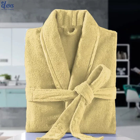 Unisex Fluffy Bathrobe - Vanilla - Ctexs