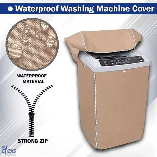 Waterproof Washing Machine Cover - Beigh - Ctexs