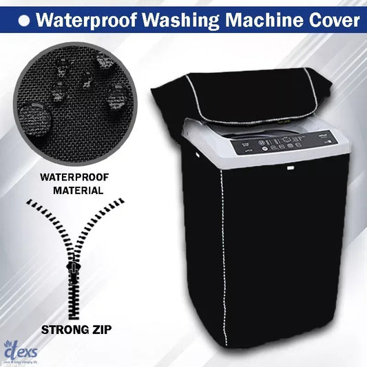 Waterproof Washing Machine Cover - Black - Ctexs