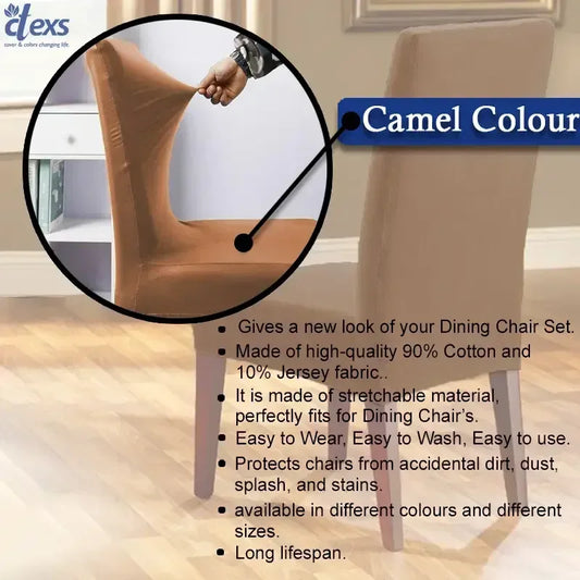 Dining Chair Covers - Camel