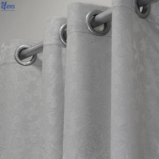 Premium Jacquard Curtain Gray - Ctexs