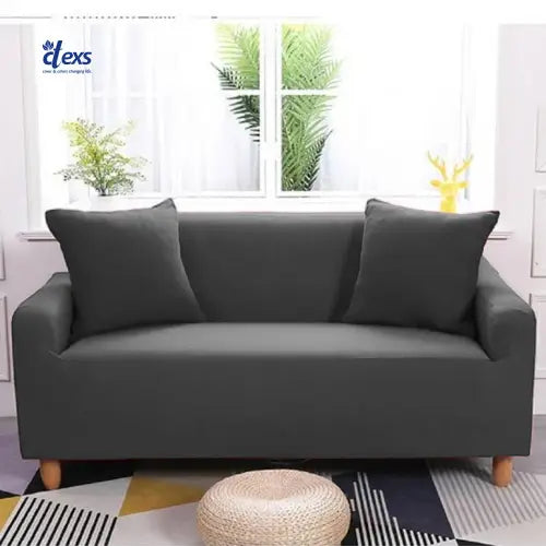 Lycra Jersey Fabric Sofa Cover - Grey