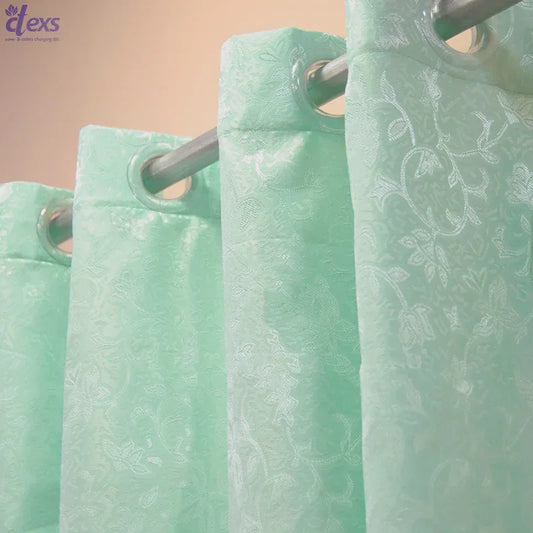 Premium Jacquard Curtain Sea Green - Ctexs