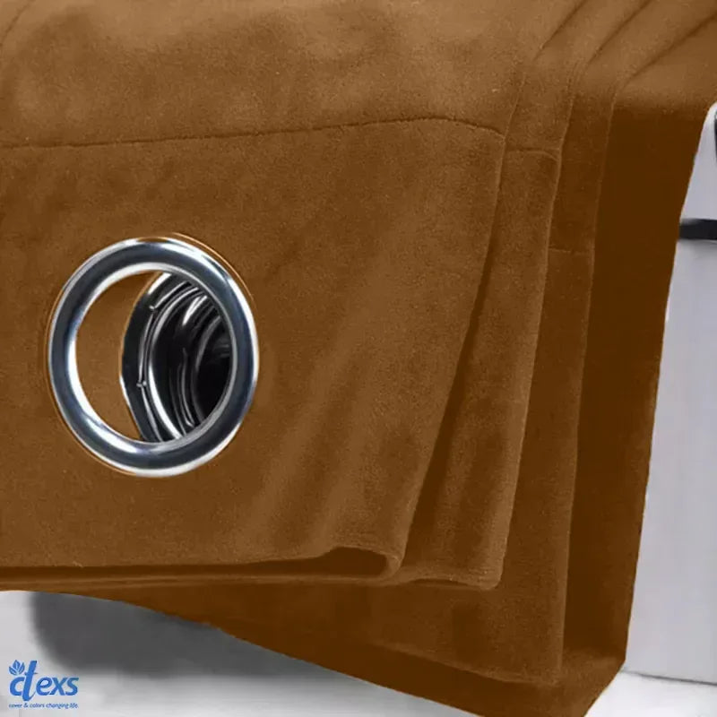 Premium Velvet Curtains | Camel - Ctexs