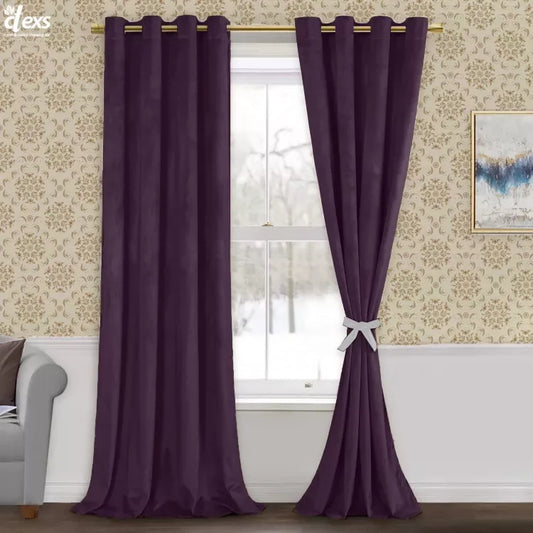 Premium Velvet Curtains | Dark Purple - Ctexs