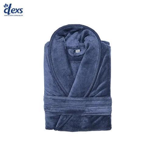 Bathrobe with Slippers Combo (Grey)