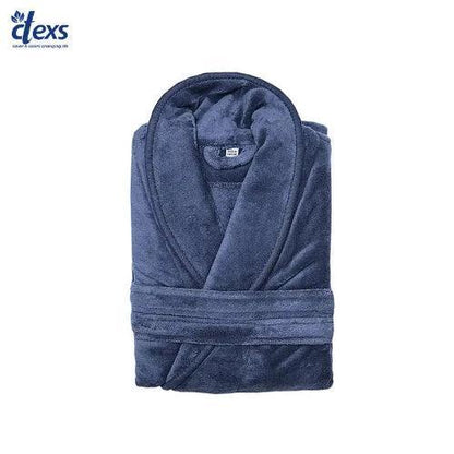 Bathrobe with Slippers Combo (Grey)