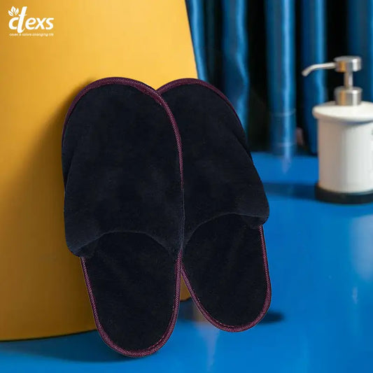 Fluffy Bedroom Slippers | Black