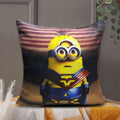 3D Printed Silk Cushion Cover - Minion