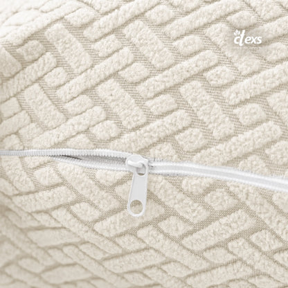 Stripe Jacquard Cushion Covers - Off White