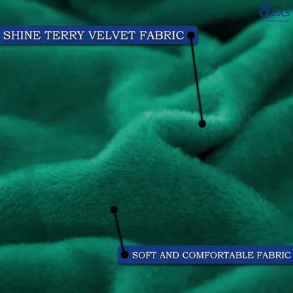 L-Shape Terry Stretchable Sofa Covers | Aqua Green - Ctexs