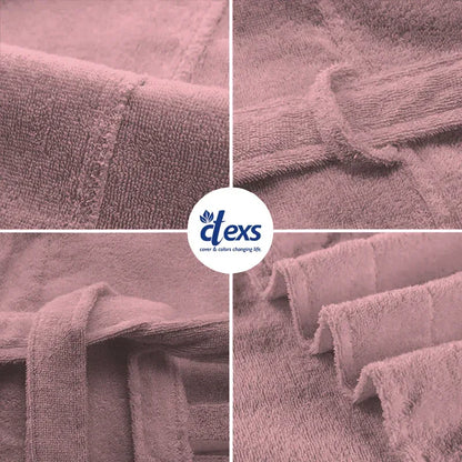 Unisex Fluffy Bathrobe - Baby Pink - Ctexs