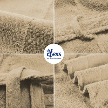 Unisex Fluffy Bathrobe - Beigh - Ctexs