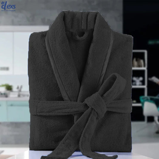 Fluffy Bathrobe - Black