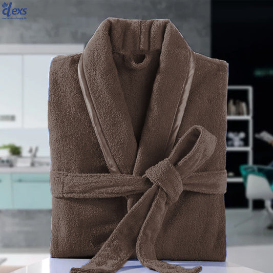 Fluffy Bathrobe - Dark Brown