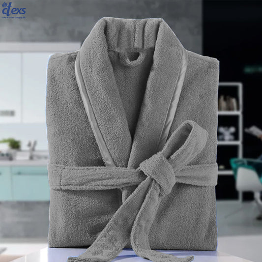 Fluffy Bathrobe - Gray