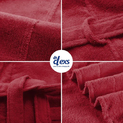Unisex Fluffy Bathrobe - Mehroon - Ctexs
