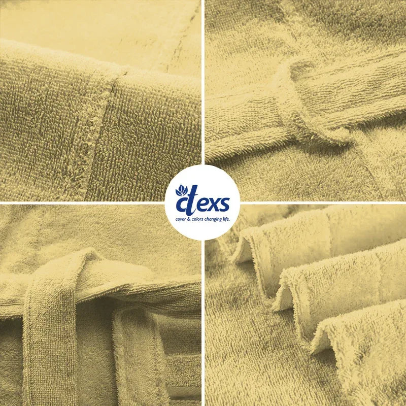 Unisex Fluffy Bathrobe - Vanilla - Ctexs