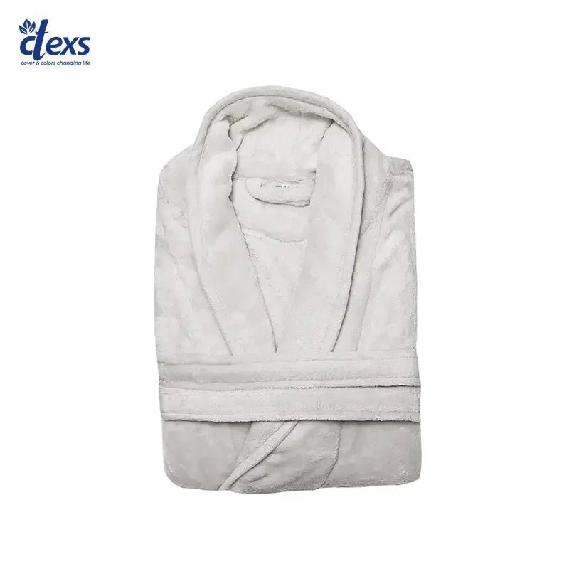 Bathrobe with Slippers Combo (White)