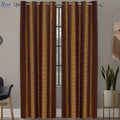 Premium Net Curtains ( With Lining ) Copper Brown