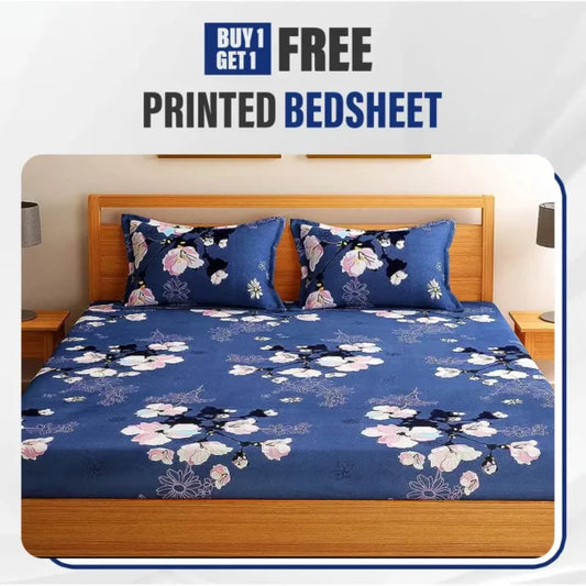 Buy 1 Get 1 Free Double Bed King Size Bedsheet