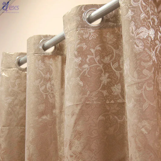 Premium Jacquard Curtain Golden - Ctexs