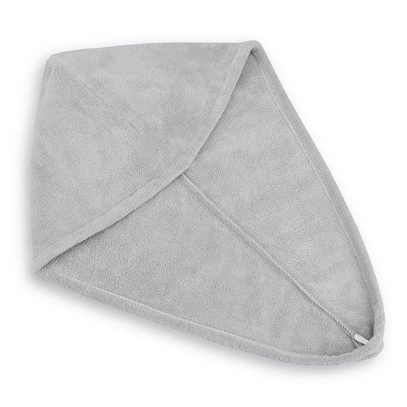 Hair Drying Turban Towel - TURBIE CAP - Light Grey