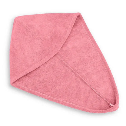 Hair Drying Turban Towel - TURBIE CAP - Pink