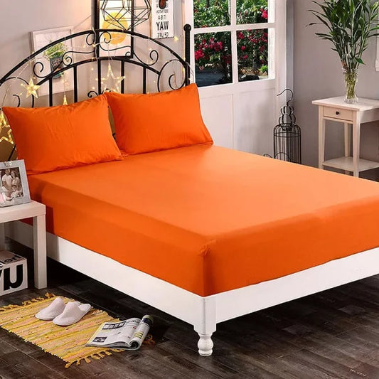 Jersey Bed Fitted – Orange