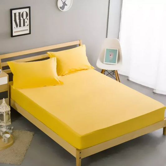 Jersey Bed Fitted – Yellow