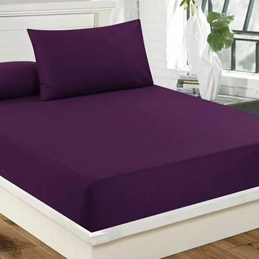 Jersey Bed Fitted - Purple