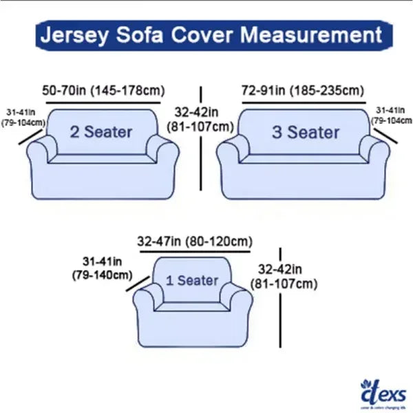 Jersey Sofa Cover - Camel Brown