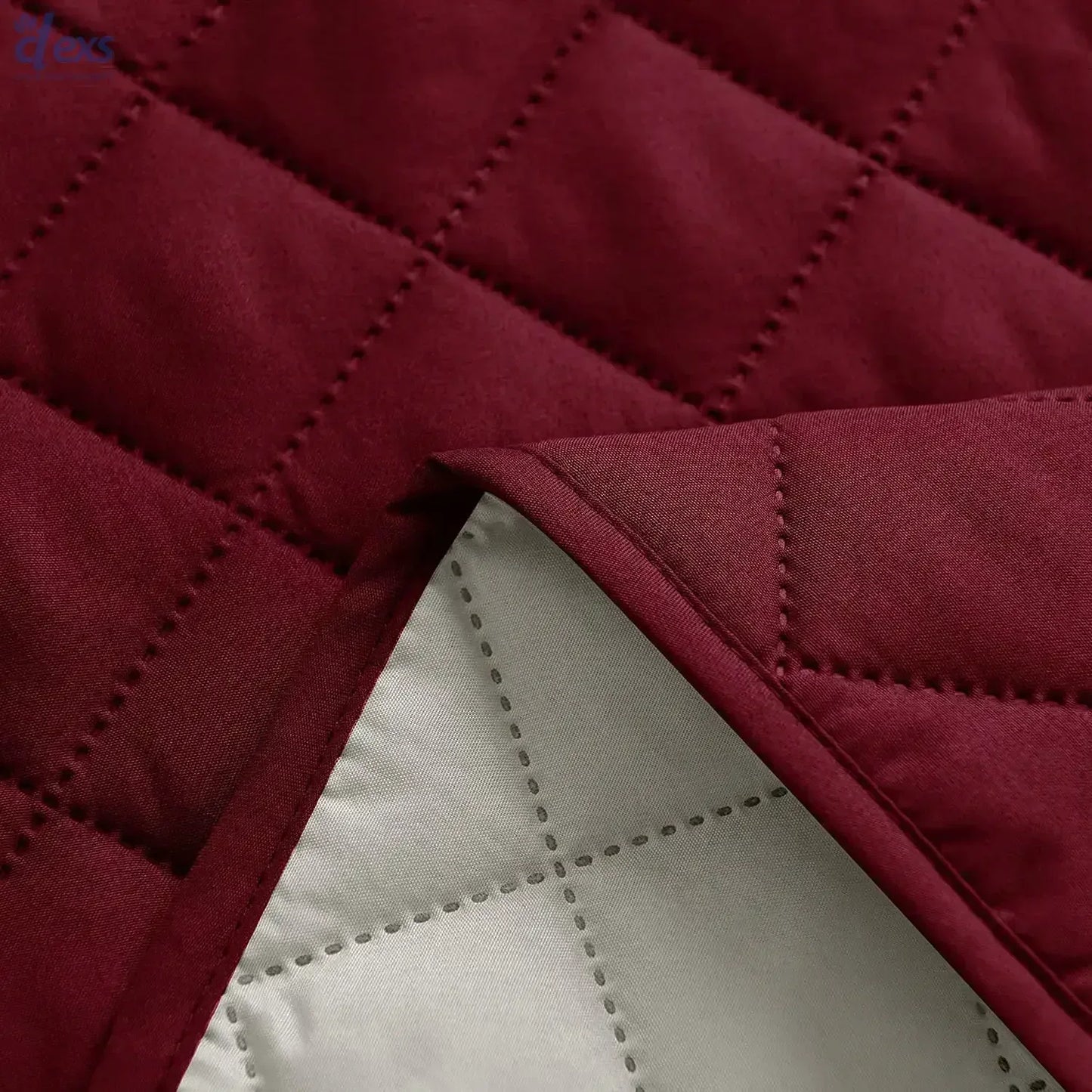 Waterproof Quilted Sofa Cover With Pocket | Mehroon - Ctexs