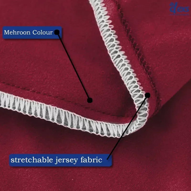 Jersey Sofa Cover - Mehroon
