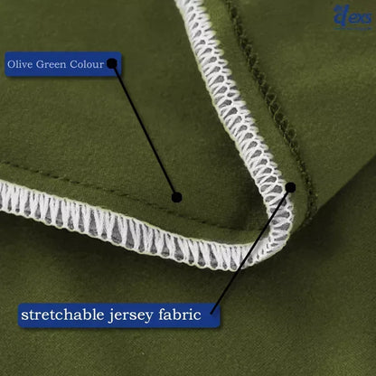 Jersey Sofa Cover - Olive Green