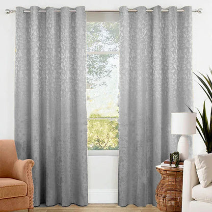 Premium Jacquard Curtain Gray - Ctexs