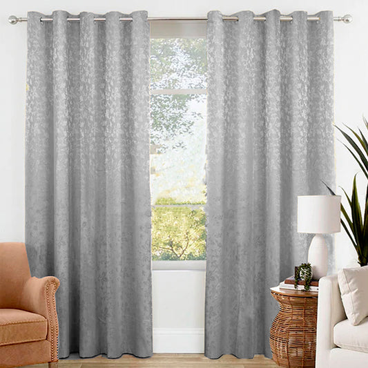 Premium Jacquard Curtain Gray