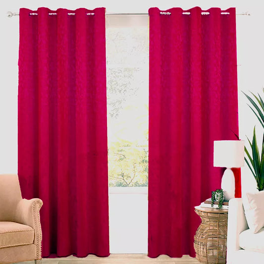 Premium Jacquard Curtain Mehroon