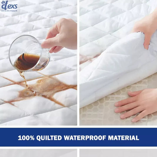 Waterproof Quilted Mattress Protector Cover - Ctexs