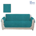 Premium Printed Sofa Covers With Textures - Sea Green