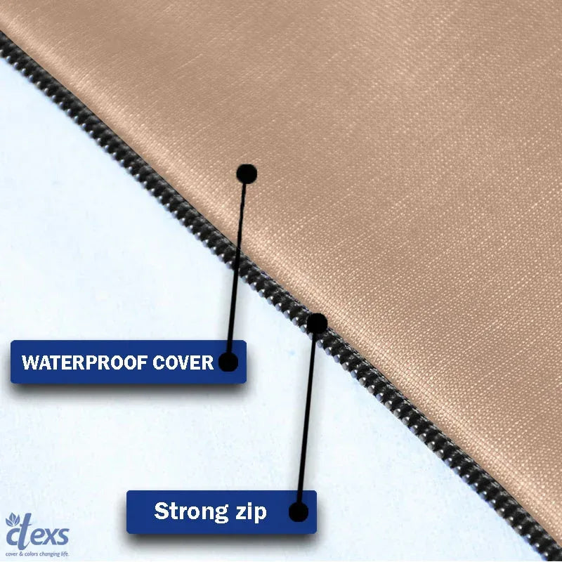 Waterproof Washing Machine Cover - Beigh - Ctexs