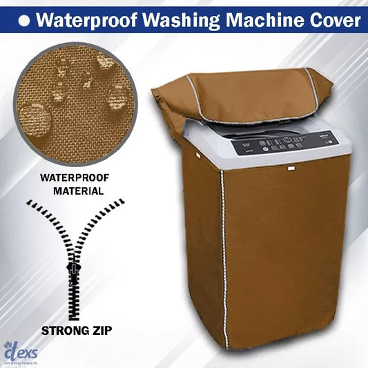 Waterproof Washing Machine Cover - Camel - Ctexs