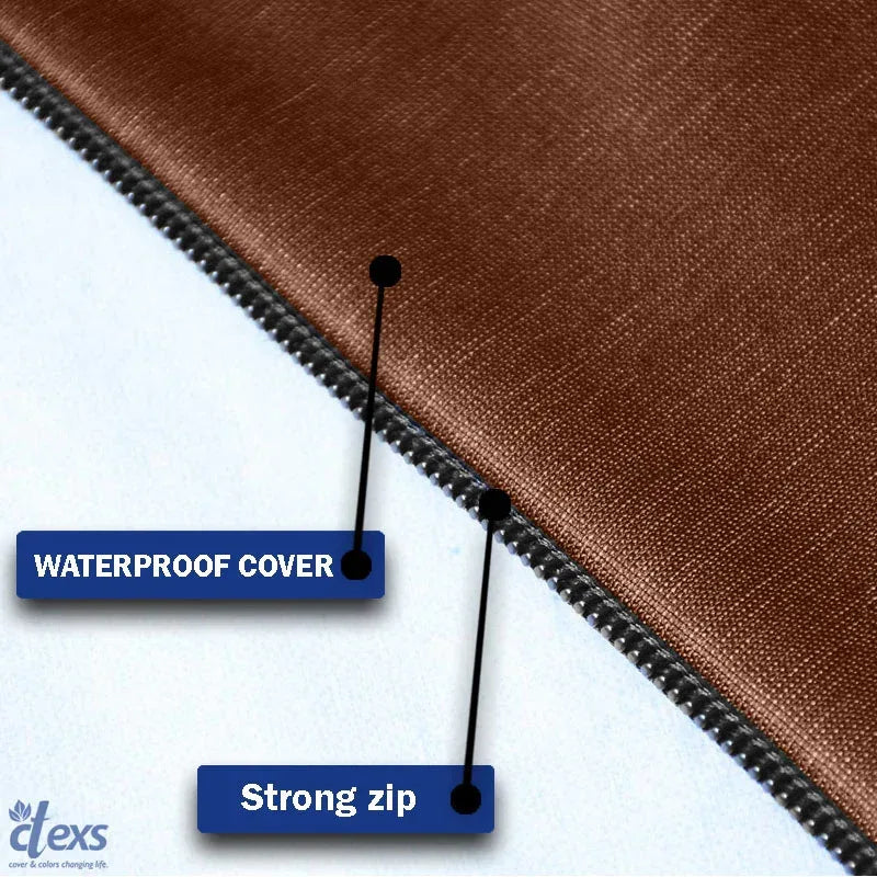 Waterproof Washing Machine Cover - Dark Brown - Ctexs