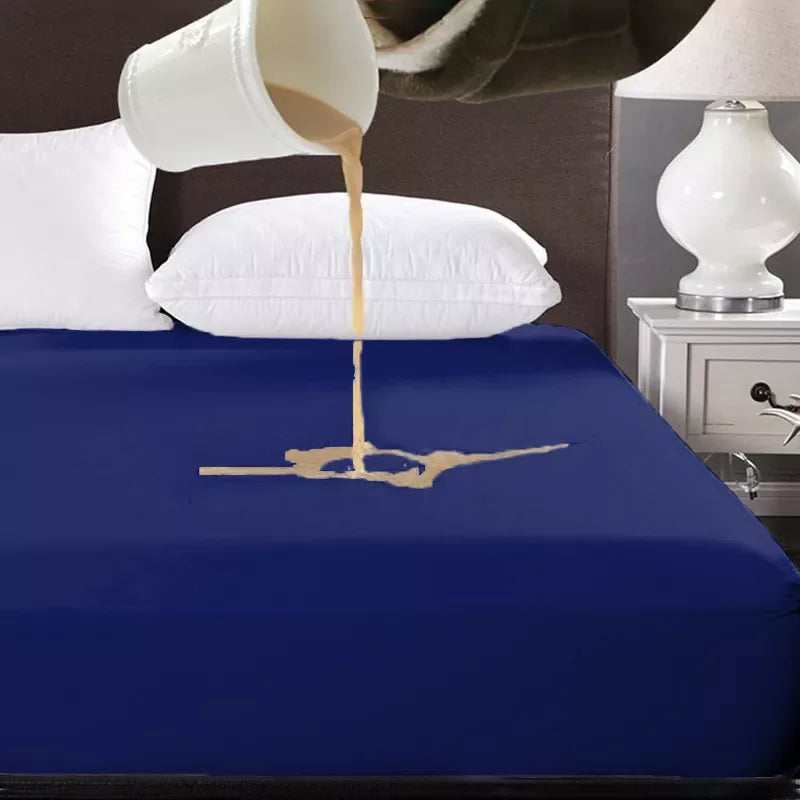 Waterproof Mattress Protector Covers - Navy Blue - Ctexs