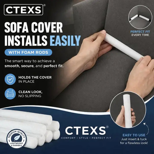 Premium Foam Sticks for Sofa Covers - Perfect Fit Guaranteed