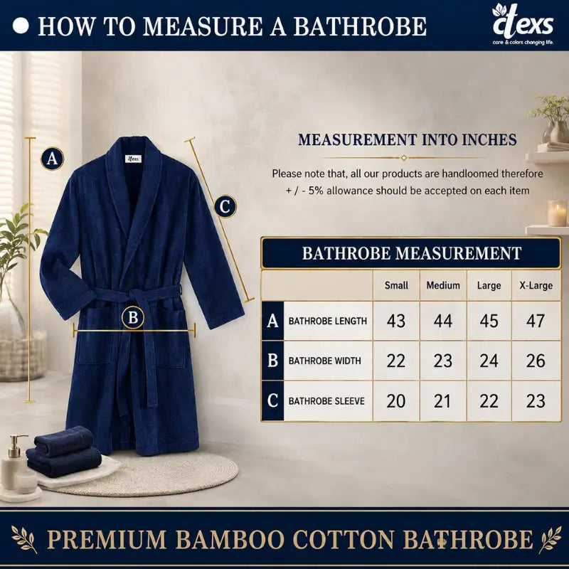 Ctexs Stripe Taupe Colour SPA Bathrobe (Unisex)