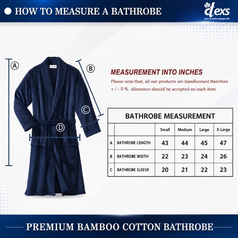 Ctexs Stripe Blue Colour SPA Bathrobe
