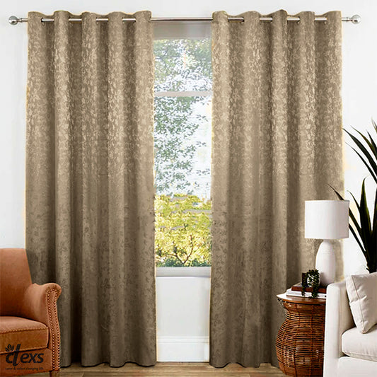 Premium Jacquard Curtain Brown