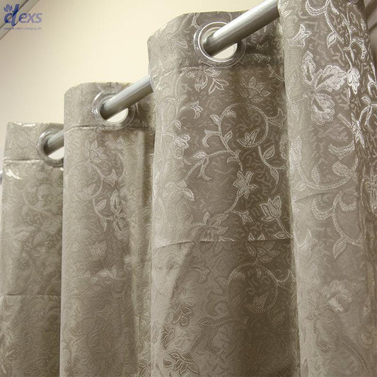 Premium Jacquard Curtain Brown - Ctexs